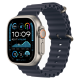 Apple Watch Ultra 2 GPS + Cellular, 49 мм, корпус из бежевого титана, ремешок Ocean темно-синего цвета